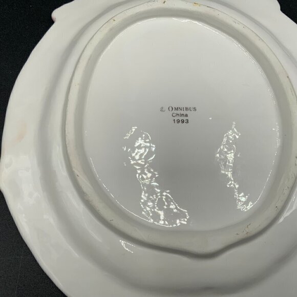 1993 Omnibus Easter Spring Dish EUC Pastel Colors Church Building - Picture 4 of 8